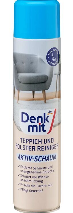 Denkmit paklāju, auto sēdekļu un mīksto mēbeļu tīrīšanas putas, 600 ml